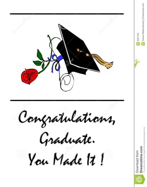 Congratulations Graduates Rose Diploma Stock Illustration Image 8321704