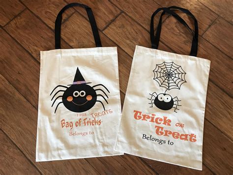 Halloween tote bag Halloween sack Personalized Halloween | Etsy | Halloween tote bag, Halloween ...