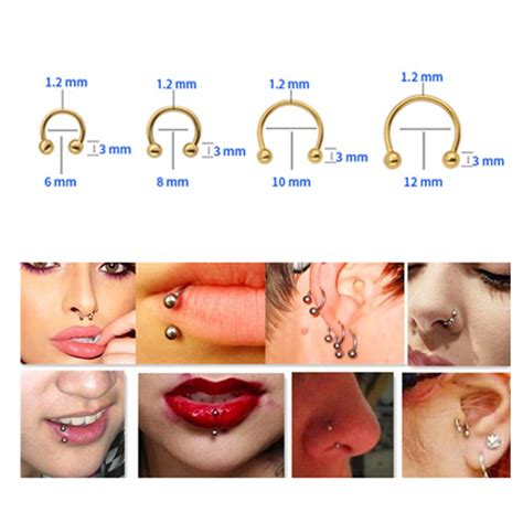 2020 Newest Nose Rings Stainlessq Steel Body Piercing Jewelry Fashion Jewelry T Fake Nose