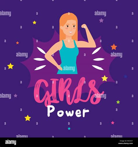 Power Girl Strong Character Stock Vector Image And Art Alamy