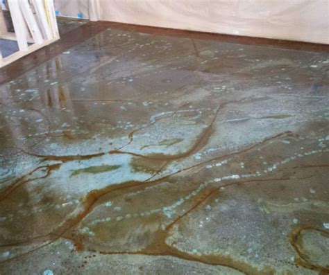 Acid Stained Concrete Floor With Gloss Finish Flooring Guide By Cinvex