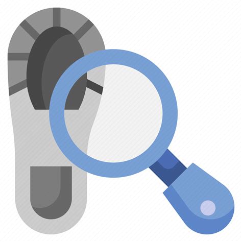 Footprint Search Evidence Clue Shoe Prints Icon Download On