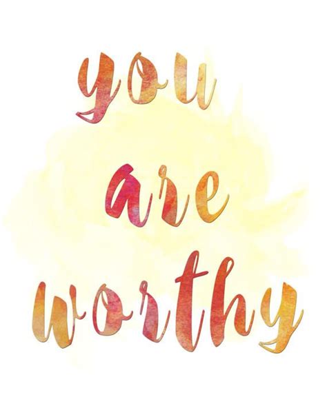 You Are Worthy Print Etsy You Are Worthy Simple Reminders Print