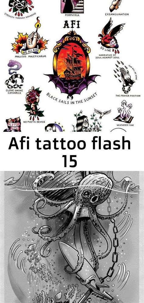 Afi tattoo flash 15, #Afi #flash #octopustattoodesigngirls #Tattoo