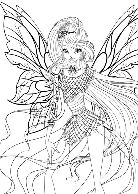 Winx Club Ausmalbilder Bloomix Winx Club Bloomix Coloring Pages At