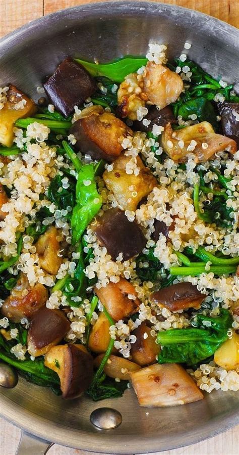 Discover delicious and easy to prepare low cholesterol recipes including soups, entrees, desserts and more. Roasted Eggplant, Spinach, Quinoa, and Feta Salad in 2020 ...