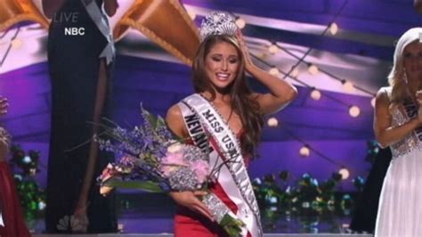 Video Miss Nevada Nia Sanchez Crowned Miss Usa Abc News