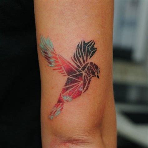 Geometric Bird Arm Tattoo Tilldth Geometric Tattoo Bird