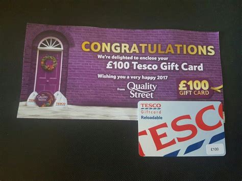 £100 Tesco T Card Quality Street Happy 2017 Quality Street