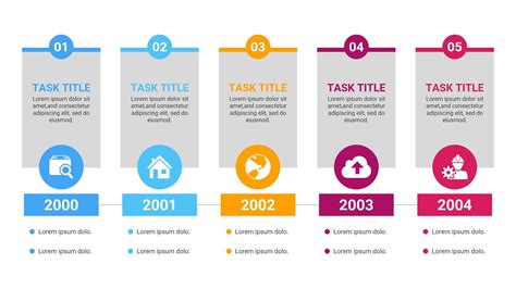 Timeline Infographics Steps Template Marketing Former