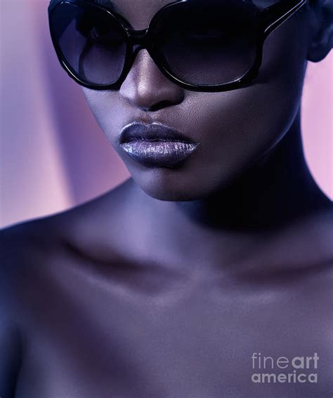 Beauty Portrait Of Black Woman In Sunglasses Photograph By Maxim Images