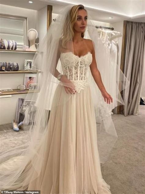 Made In Chelsea S Tiffany Watson Showcases Different Wedding Dresses She Tried Before Tying The
