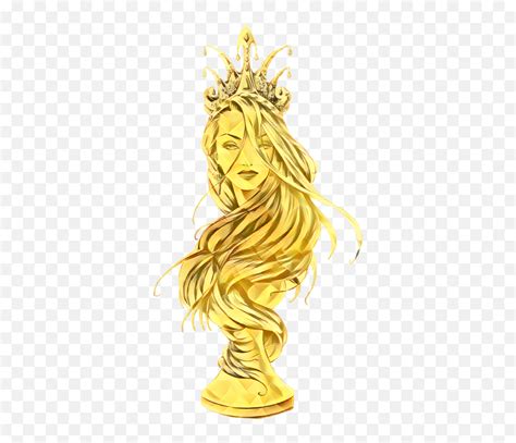 Pleasevote Queen Gold Chesspiece Illustration Emojiqueen Chess Piece