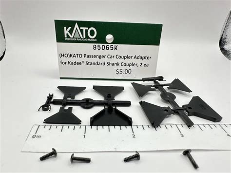 Ho Kato Passenger Car Coupler Adapter For Kadee Standard Shank Coupler