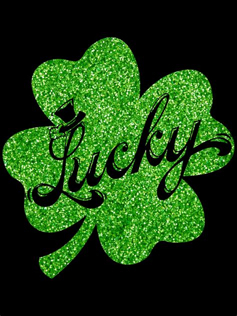 Lucky Shamrock Svg Irish Shamrock Clipart Silhouette St Etsy