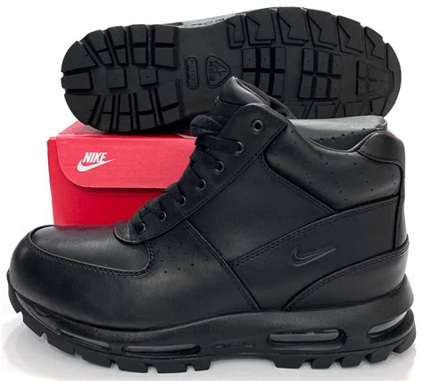 Nike Air Max Goadome Acg Triple Black Leather Boots 865031 009 Sz 105