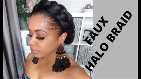 I also recommend using a cream or paste to help smooth out any stray if you braid your hair with squeaky clean hair, it's more likely to be slippery and pieces will be. EASY HALO BRAID using braiding hair | WEDDING HAIRSTYLE ...