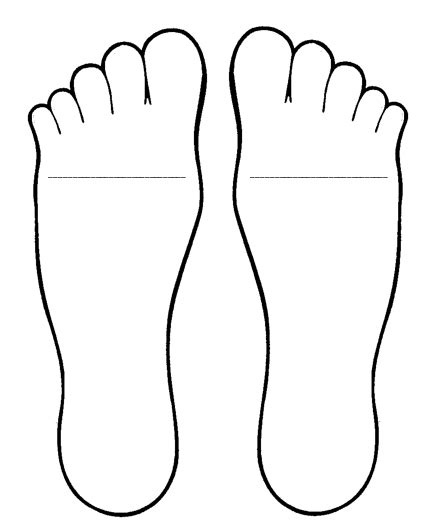 Feet Template For Foot Book Antonym Activity See Prior Post Dr