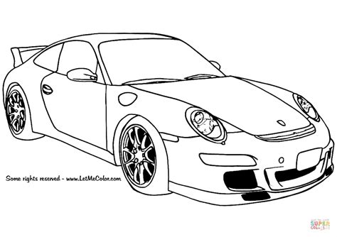 Disegno Di Porsche 911 GT3 Da Colorare Disegni Da Colorare E Stampare