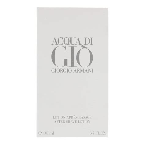 Giorgio Armani Acqua Di Gio After Shave Lotion 100ml Splash For Him