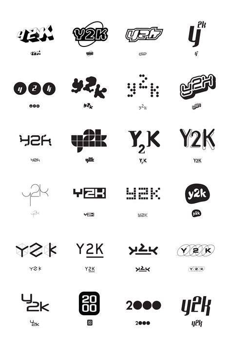 Y2K Aesthetic Institute On Behance Minimalist Logo Design Graphic