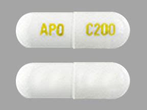 50 mg, 100 mg, 200 mg and 400 mg (3) (3). APO C200 Pill Images (White / Capsule-shape)