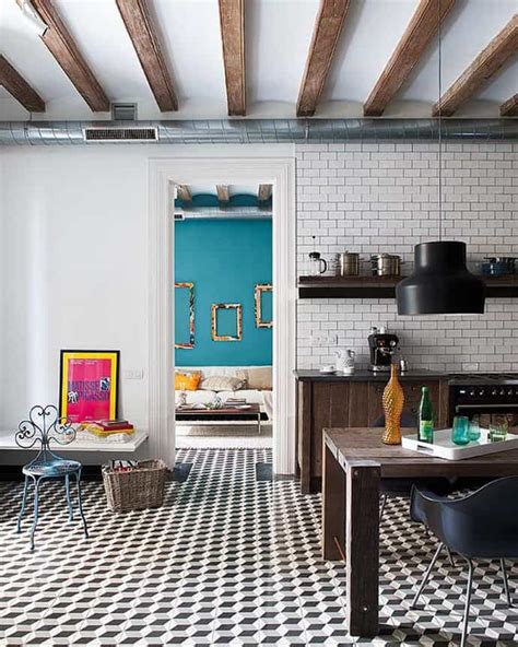 Barcelona Style Retro Modern Interior Design Project By