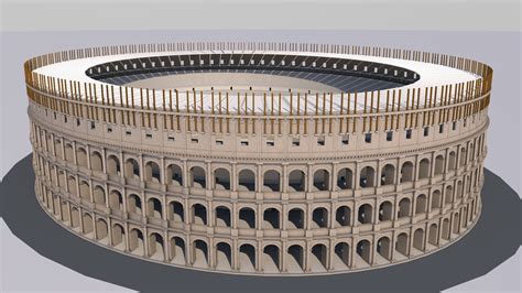 3d Model Of Colosseum Coliseum Flavian