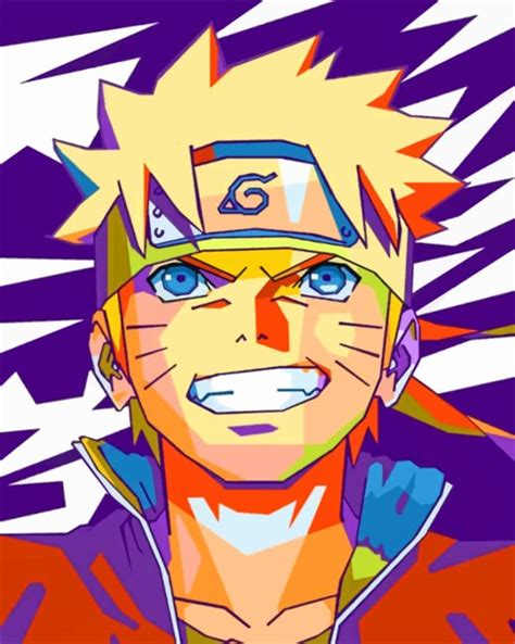 Naruto Pop Art Paint By Numbers Numeral Paint Kit