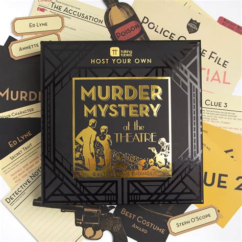 Reusable Host Your Own 1920s Murder Mystery Game Talking Tables Uk
