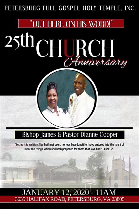 Final 25th Year Church Anniversary Full Gospel Holy Temple
