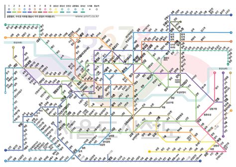 Seoul Subway Map Korean Seoul Subway Map Korean For Mo Flickr