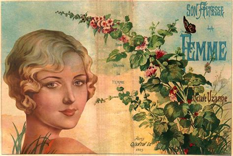 Woman Vintage French Book Cover Free Stock Photo - Public Domain Pictures