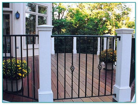 Deck With Wrought Iron Railing Home Improvement