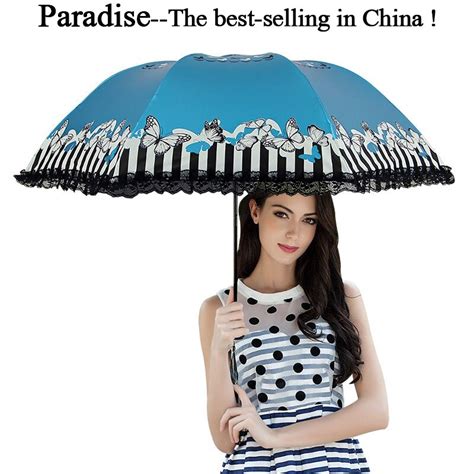 Brand Lace Umbrella Rain Women Folding Beautiful Girl Pattern Parasol