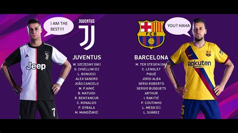 See the scenes as lionel messi and fc barcelona host cristiano ronaldo's juventus in a uefa champions league group match on tuesday, dec. eFootball PES 2020 - Juventus Vs Barcelona - YouTube