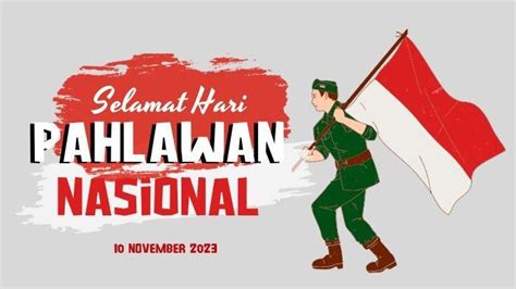 37 Poster Gambar Ucapan Selamat Hari Pahlawan Gratis Buat Status Media