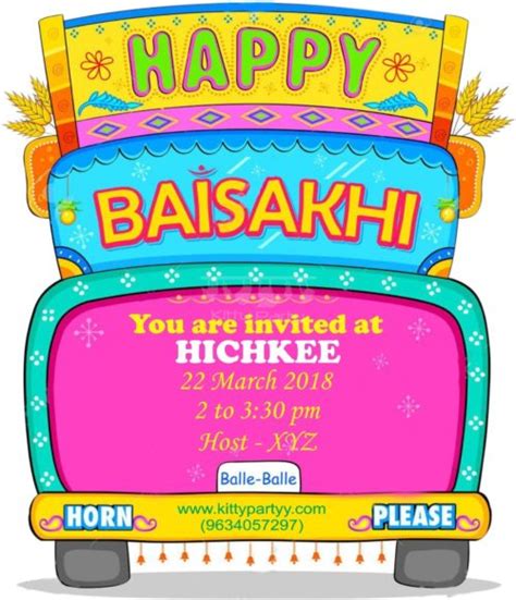 Baisakhi Theme Whatsapp Invite