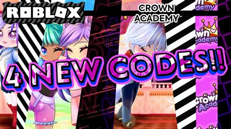 4 New Codes Crown Academy Roblox Youtube