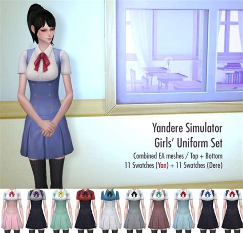 As 12 Melhores Imagens Em Yandere Simulator Sims 4 Mod No Pinterest
