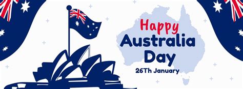 Australia Day Banner Design For 26th Of January Abstract Geometric