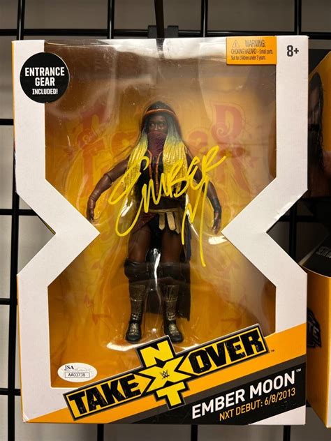 NXT TAKE OVER Ember Moon Signed Figure JSA AUTO