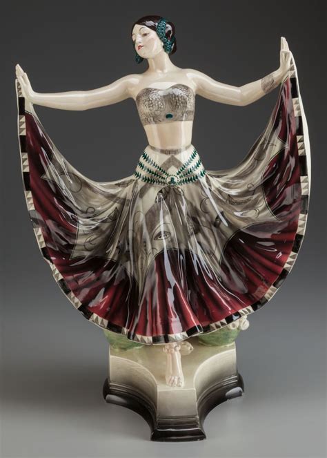 A Goldscheider Porcelain Figure Of Dancing Spanish Maiden Vienna