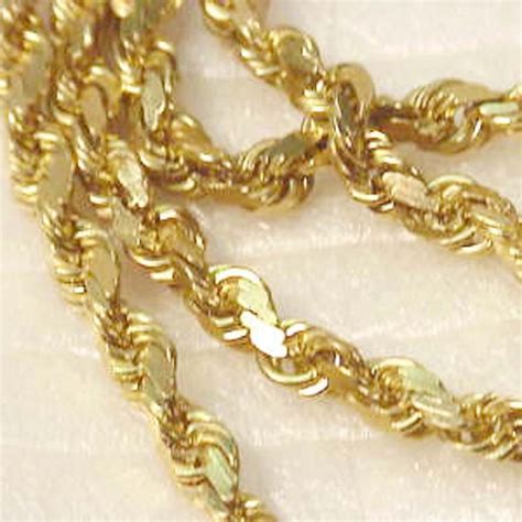On january 13, 2012 the diamond was returned to its historic setting, and the current necklace was implanted with another diamond worth at least a million dollars. Solid 14k Gold Diamond Cut Rope Chain | Antique & Estate ...