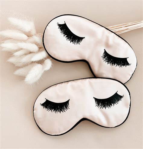 Eyelashes Sleep Mask For Women Bridesmaids T Slumber Party Etsy