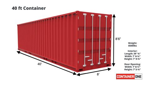 40 Ft Standard 1 Trip 40st1trip Container One