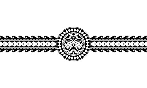 Maori Polynesian Tattoo Border Tribal Sleeve Pattern Vector Samoan