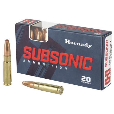 Hornady Subsonic 300 Blackout Ammo 190gr Sub X 20 Rounds