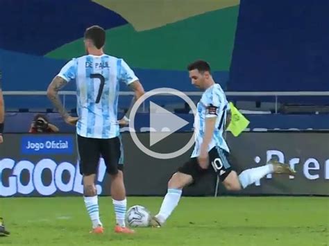 Videos Lionel Messi Scores On Sensational Free Kick In Argentinas