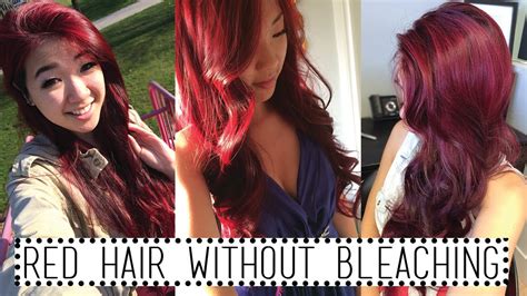 Hair Red Hair Without Bleaching Alicia Huynh ♥ Youtube
